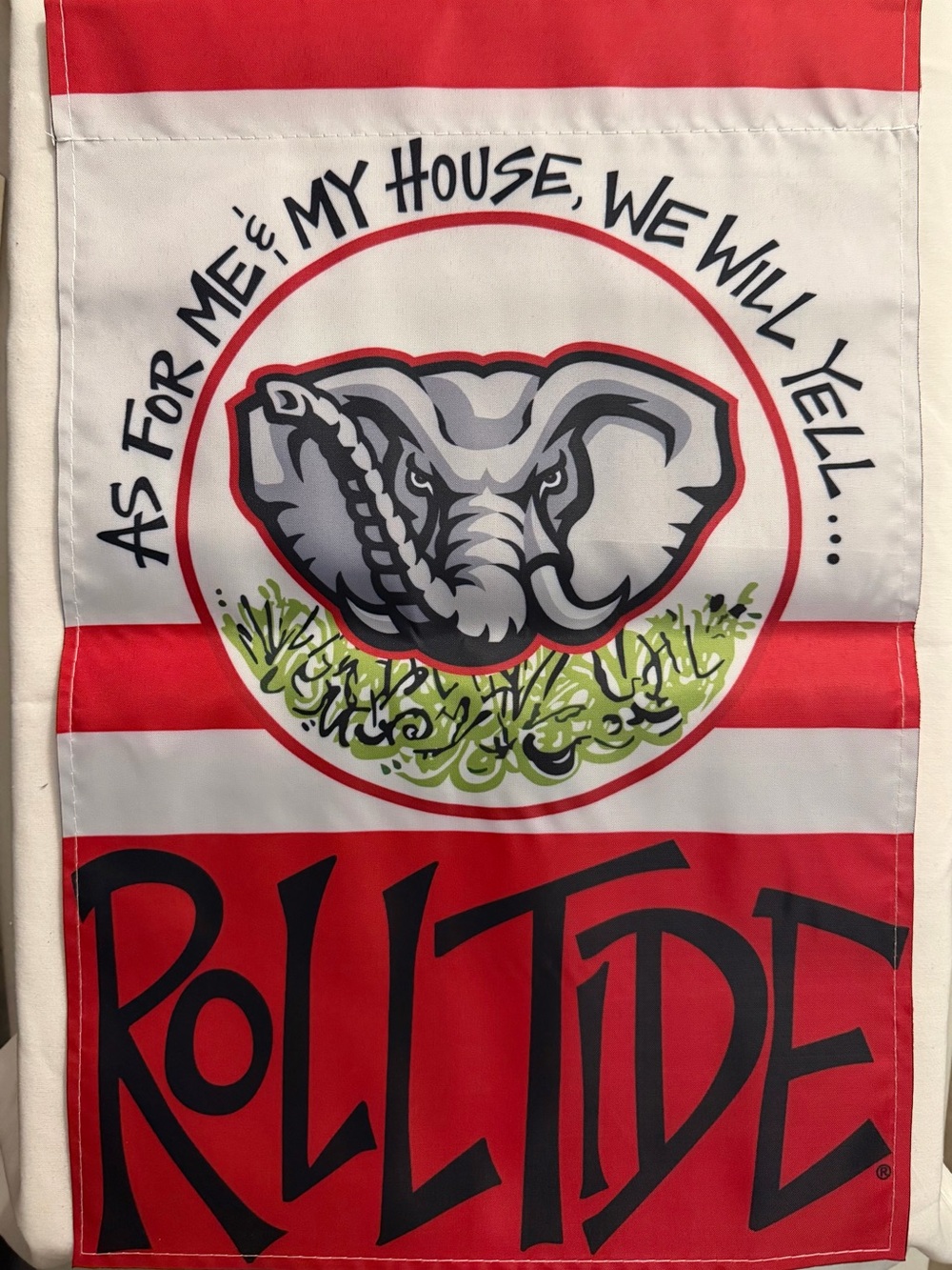 Alabama crimson tide garden flag